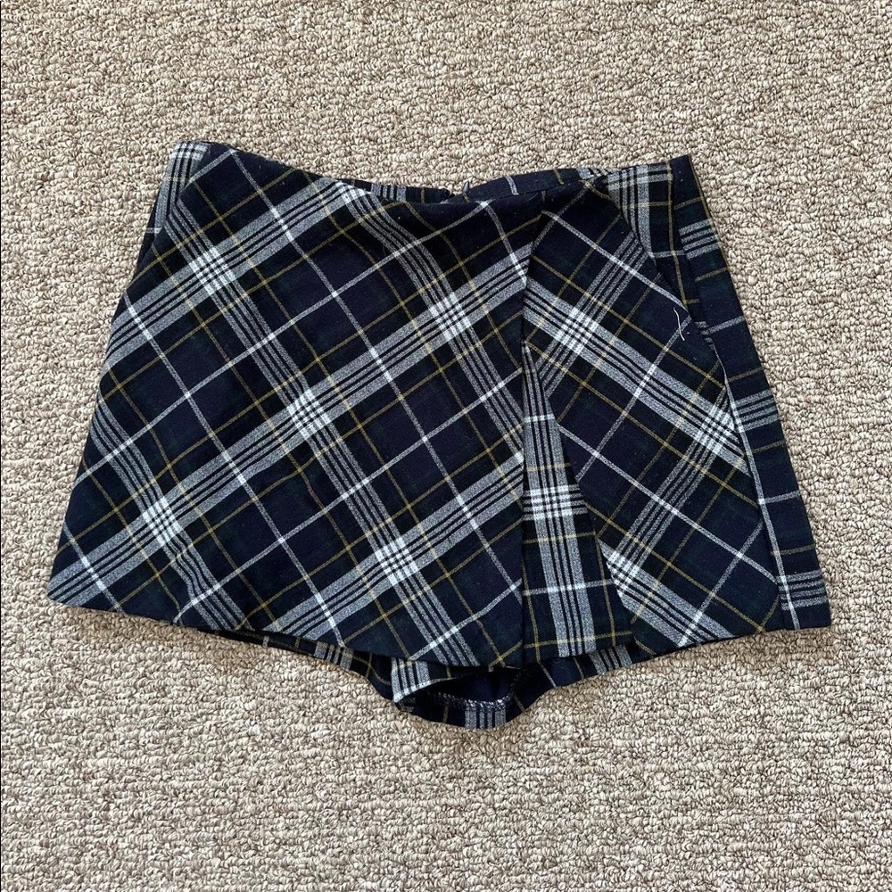 Plaid skort